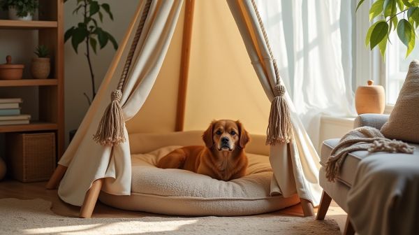 Tipi pour chien : un abri élégant et confortable à domicile